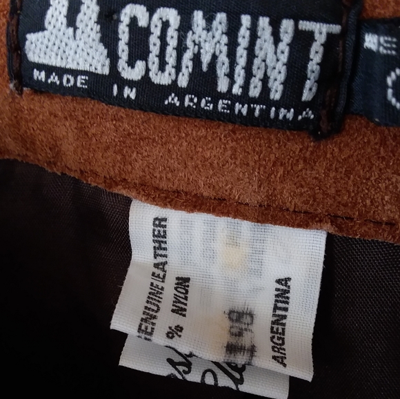 Vintage Chestnut Suede Skirt - Picture 3 of 7